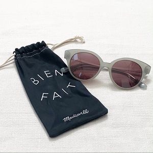 Madewell Athens Cat Eye Grey Sunglasses